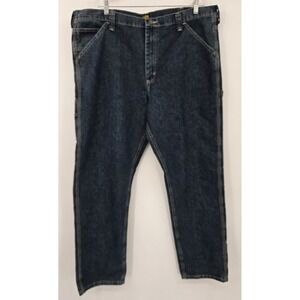 Lee Carpenter Jeans Men's 42x34 Straight‎ Leg Loose Fit Cargo Denim